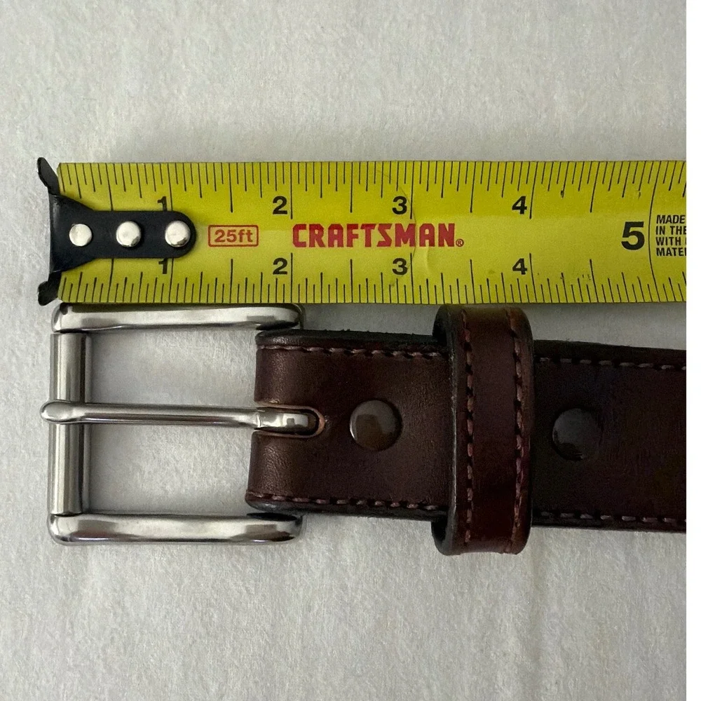 Bullhide Belts Mens Brown Leather Belt 100336 Made in USA Size 36